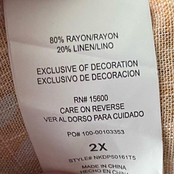 NWT-REWIND-ORANGE PRINT HALTER DRESS-SIZE 2X - Picture 7 of 7